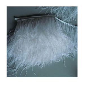 Plumes d'autruche naturelles Soraj Enterprises, dentelle faite à la main, légères, écologiques, 15-18 cm (7-8 pouces) pour la couture décorative et l'artisanat - Product Image 2