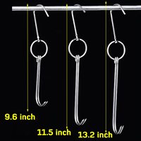 Hameçons à viande en acier inoxydable avec Double crochet, pour volaille, canard rôti, Bacon, crochet suspendu pour Grill, pour séchage, cuisson barbecue
