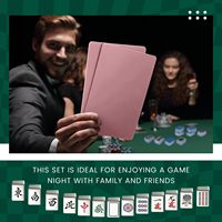 Mélangeur de tuiles de Mahjong 2026 pour le mélange, Vert, Ensemble de 4 cartes de mélange de Mahjong en PVC |   Accessoires de Mahjong,