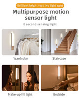 2025 nouveau USB charge Intelligent magnétique corps humain Induction applique armoire lampe lampe de chevet utilisation multi-scène