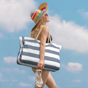 Bolsa de Playa Grande para Mujer, Impermeable, de Lona, con Cierre de Cremallera, Gran Capacidad, para Piscina, Verano e <span class=keywords><strong>Invierno</strong></span> - Product Image 4