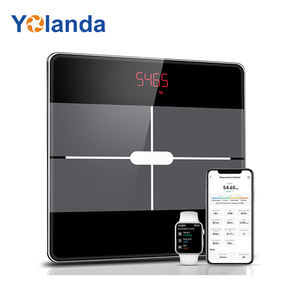 Ready <span class=keywords><strong>Stock</strong></span> 180kg Wireless Bluetooth Badezimmer Waage Elektronische LED-Anzeige Körperfett waage mit kostenloser App - Product Image 2