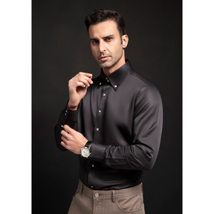Hombres Slim Fit <span class=keywords><strong>Normal</strong></span> Cuff Vestido Camisas - Product Image 1