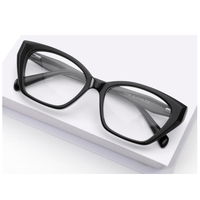 QSKY F2788 Montures de lunettes en acétate carrées pour adultes, logo personnalisé, ODM OEM, multicolores, vente en gros, lunettes transparentes