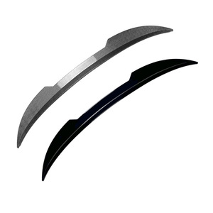 Audi Q3 F3 Sportback 2019+ Rear Spoiler Blade Style Piano <b>Black</b> Carbon Fiber Texture ABS <b>Trunk</b> Wing - Product Image 5