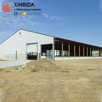 Modernas y Populares Naves Prefabricadas Modulares de Acero para Ganado Vacuno y Ovino
