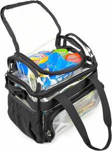 Small Heavy Duty Clear <b>Lunch</b> Bag, Stadium Approved Clear <b>Lunch</b> Bag with Adjustable Strap, Clear <b>Lunch</b> <b>Box</b> for Women Men - Product Image 5
