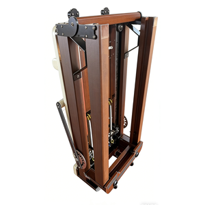 Cama de Pilates <span class=keywords><strong>Reformer</strong></span> <span class=keywords><strong>Plegable</strong></span> al por Mayor, Máquina de Fitness de Alta Gama para Gimnasio, <span class=keywords><strong>Reformer</strong></span> de Pilates <span class=keywords><strong>Plegable</strong></span> de Aleación de Aluminio y Nogal - Product Image 3