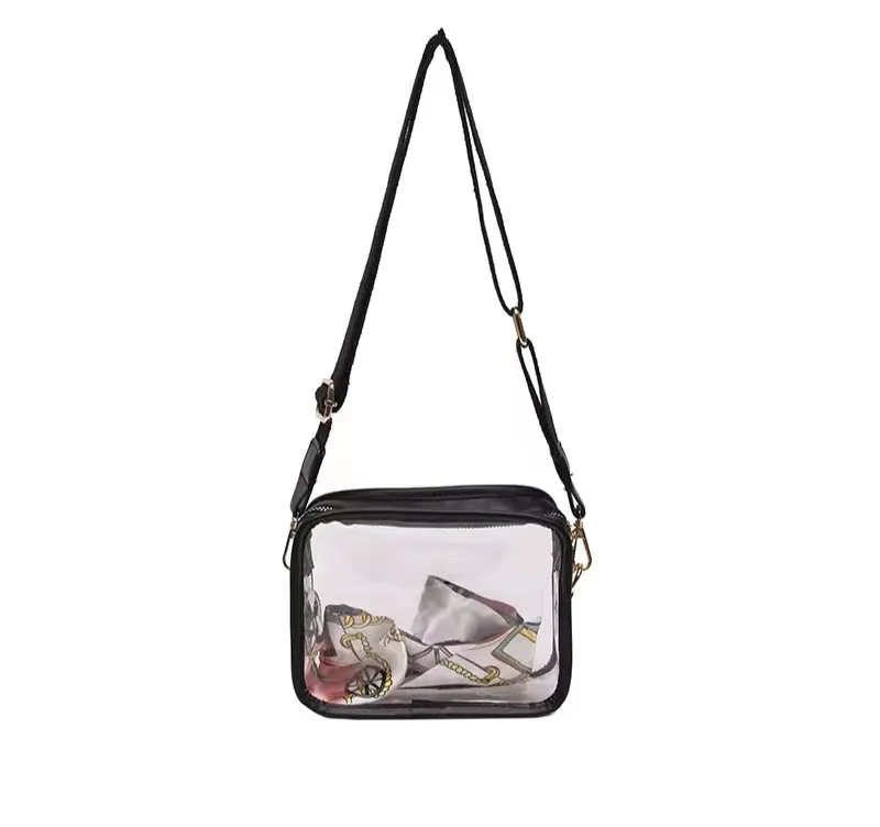 Hot Selling PVC Crossbody Bag Transparent Beach Single Strap Shoulder Bag Women Messenger Bag