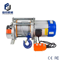 Palans électriques à câble métallique KCD 500 kg 380 V avec câble de 100 m et télécommande sans fil