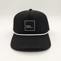 Gorra de Golf Oxford de 5 Paneles de Calidad Premium con Bordado a Mano, Estilo Vintage, Visera Delantera con Cordón, MOQ Bajo, OEM, Deportiva, Elegante y Urbana