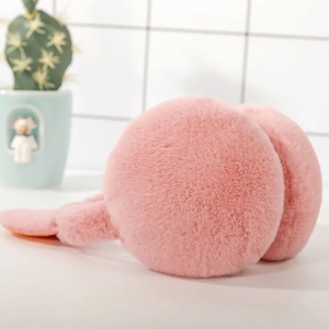 Bandeau d'oreille en fourrure pour femme, oreilles de chat, hiver, chaud, paillettes, sequins - Product Image 6