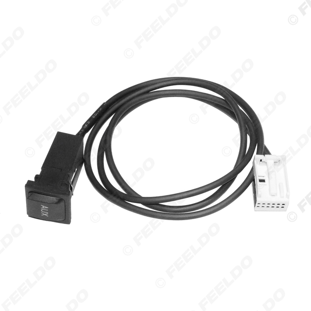 Car Audio AUX Cable Plug With Switch for Volkswagen Golf6 Tiguan Skoda Octavia RCD510 300+ 310/210