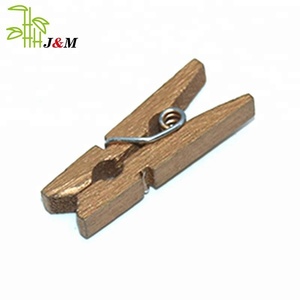 Penjepit Pakaian Kayu Alami <span class=keywords><strong>Mini</strong></span>, Jepitan Kayu Kecil untuk Menggantung Foto, Dekorasi Pesta & Scrapbooking - Product Image 3