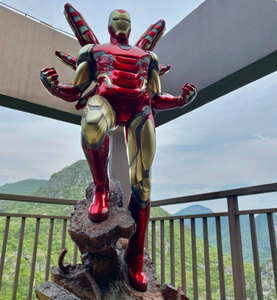 Statue Iron Man de haute qualité, style <span class=keywords><strong>Marvel</strong></span> Avengers, pour la maison et le bureau, résine à l'échelle 1/<span class=keywords><strong>2</strong></span>, détails grandeur nature avec éclairage LED - Product Image 3