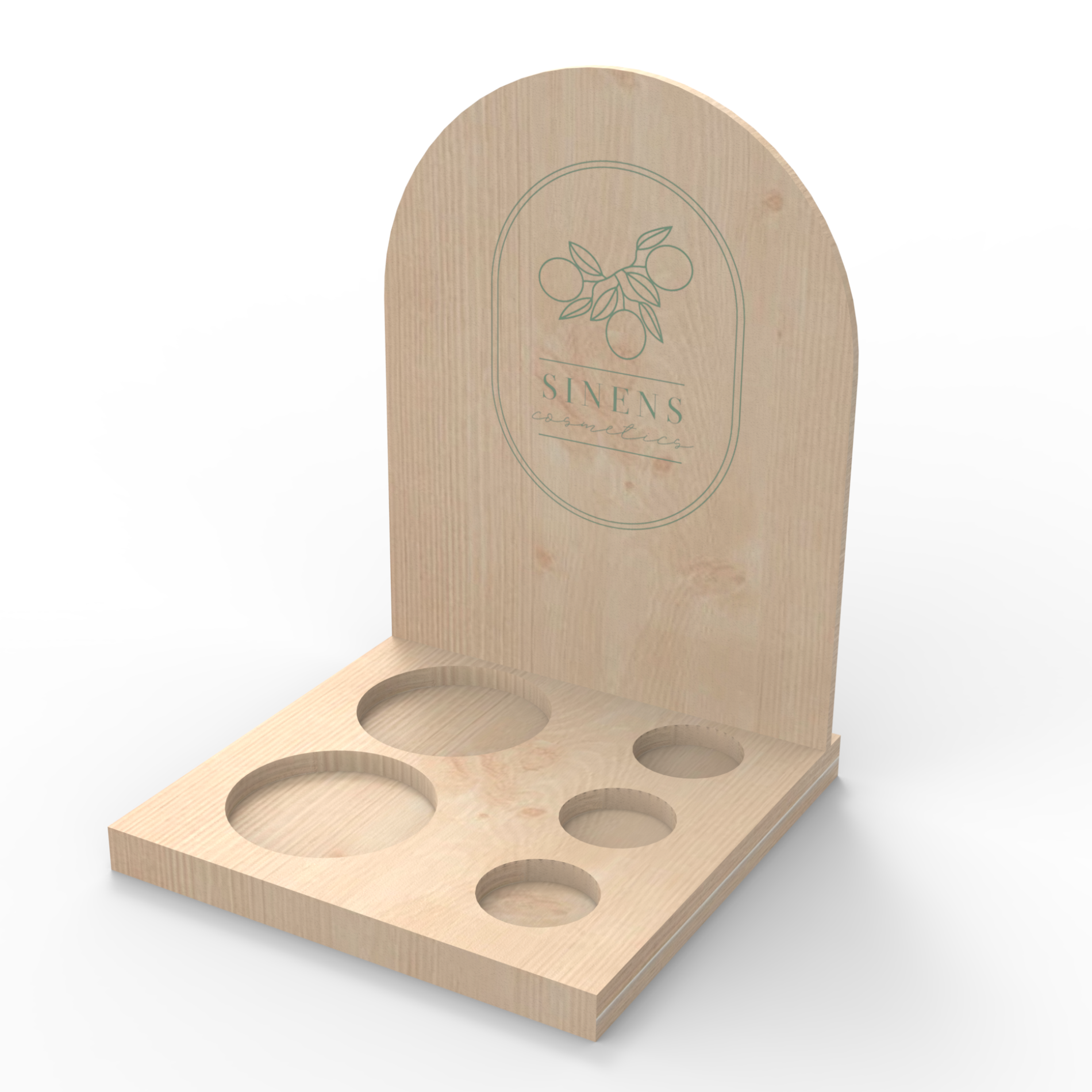 Apache Customized Wood Countertop Cosmetics Perfume Display Rack for Supermarkets — view 5