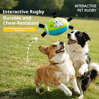 Pelota de Entrenamiento Interactiva de Cuero para Border Collie, Juguete Deportivo Resistente para Perros, para Ejercicio y Juego al Aire Libre