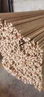 Exportation d'usine, moulures en bois naturel plaqué PVC, revêtement en mastic en bois massif personnalisé, apprêté, pour la décoration