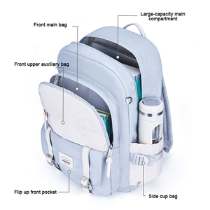 Sac à dos scolaire pour adolescentes, très tendance, de haute qualité, imperméable, grande capacité, léger - Product Image 3