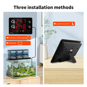 Tuya Smart Hygromètre Thermomètre Surveillance à distance sans fil Sondes à double capteur pour piscine intérieure Salle de bain Serre avec sondes - Product Image 4