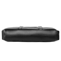 Sac messager grande capacité à faible MOQ, sacoche pour ordinateur portable avec logo personnalisé, vente en gros, sacoche d'affaires pour hommes en cuir PU