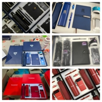 Coffret Cadeau Carnet A5 Personnalisé Gaufré en Cuir PU, Papier Épais de Qualité Supérieure, Journal de 100 Feuilles, Idéal pour Réunions Annuelles d'Entreprise et Employés