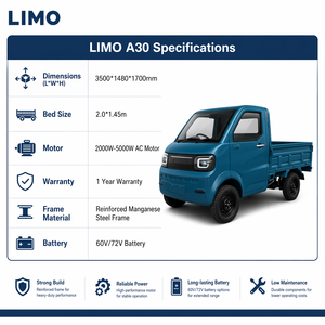 Camion Elettrico Urbano Sostenibile per Adulti, Capacità di Carico 800kg, <span class=keywords><strong>LIMO</strong></span> A30, Veicolo per Logistica dell'Ultimo Miglio, Prezzo all'Ingrosso Globale - Product Image 3