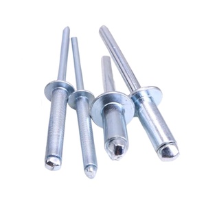 DIN tiêu chuẩn mở loại đa Kẹp đầu rộng đinh tán Pop Đầu phẳng đinh tán kim loại làm bằng thép nhôm mặt bích lớn đinh tán mù - Product Image 4