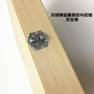 Wooden slide box, 100 biological slides, wooden <b>microscope</b> slide box, packaging box, tray, experimental model - Product Image 5