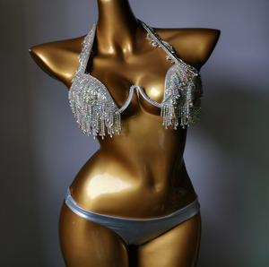 Бикини с кристаллами пуш-ап, 3 цвета - Product Image 1