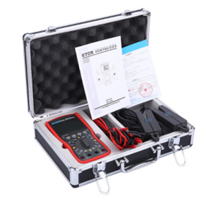 Medidor digital de voltios y amperios de fase con doble pinza ETR4000 para prueba de secuencia de fase, voltaje y corriente CA, y grupo de transformadores de potencia - Product Image 3