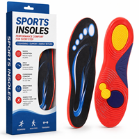 Semelles Confort Sport avec Soutien de la Voûte Plantaire, Antichoc, en Gel EVA Écologique, Inserts de Chaussures pour Hommes et Femmes, Course et Marche, OEM