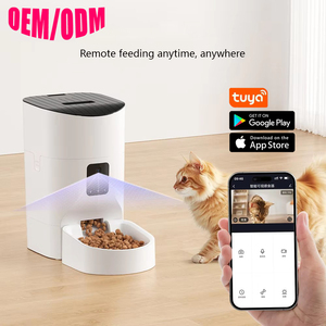 CE/FCC Sertifikalı 7L Yüksek Kapasiteli Akıllı Evcil Hayvan Besleyici ABS Çevre Dostu Uzaktan Uygulama Kontrollü Kedi Köpek Besleyici Üç Besleme Modu ile - Product Image 1