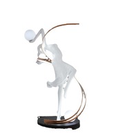 Lampe sur pied LED créative de designer, sculpture d'art humanoïde, en fer, à intensité variable, pour la décoration de chambre à coucher, centres commerciaux, danseuse déesse