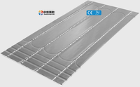 Panneau de chauffage par le sol en mousse isolante XPS avec feuille d'aluminium lisse, épaisseur de feuille personnalisée 0,3/0,4/0,45 mm