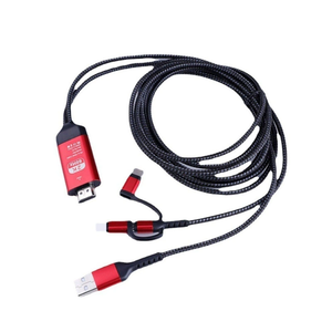<span class=keywords><strong>Cable</strong></span> Adaptador 3 en 1 de Moda con Revestimiento de PVC, <span class=keywords><strong>Micro</strong></span> <span class=keywords><strong>USB</strong></span> Tipo C <span class=keywords><strong>a</strong></span> <span class=keywords><strong>USB</strong></span> <span class=keywords><strong>para</strong></span> Conectar el Teléfono <span class=keywords><strong>a</strong></span> <span class=keywords><strong>TV</strong></span>/Proyector/Monitor 1080P - Product Image 3