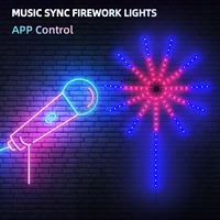 Tira de Luces LED RGB Pixel Fireworks con Control Remoto por Aplicación, Música, Colores de Ensueño, DC5V, 180 LED por Metro