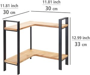 <span class=keywords><strong>Étagère</strong></span> d'angle de cuisine en bambou [peu encombrant] <span class=keywords><strong>Étagère</strong></span> de cuisine sur pied Organisateur de cuisine avec <span class=keywords><strong>2</strong></span> <span class=keywords><strong>niveaux</strong></span> - Product Image 3