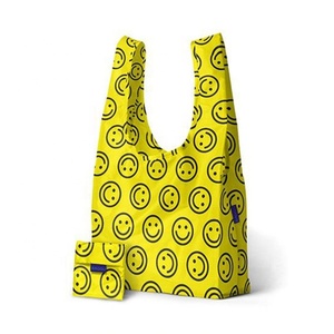 ถุงผ้าไนลอนพับได้สำหรับใช้ในร้านขายของชำสามารถพับเก็บได้ใช้ซ้ำได้เพื่อความสะดวกในการช้อปปิ้ง - Product Image 5