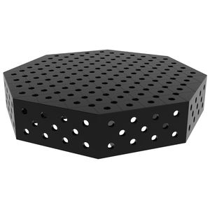 Banc de soudage octogonal GPPH SteelPlus OCT 1x1mt 12mm d'épaisseur, trous 16mm grille diagonale - Product Image 1