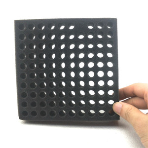Schwarze weiche Schwamm-Epe-Schaums chale für die Verpackung von Hühnerwachtelei-Einsatz löchern - Product Image 3