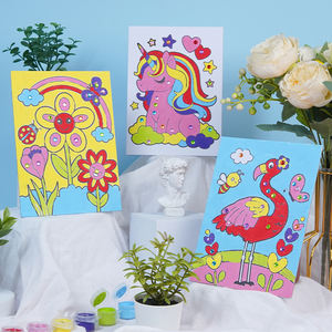 Kit De Peinture Sur Toile Bricolage con 6 pinturas acrílicas Toile Pre dibujado para adultos Enfants Art De Peinture - Product Image 6