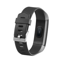 Gelang Pintar 115 PLUS dengan Layar TFT, Termometer, Jam Alarm, Pengingat Panggilan, Kontrol Jarak Jauh, Pelacak Tidur, Tahan Air IP67