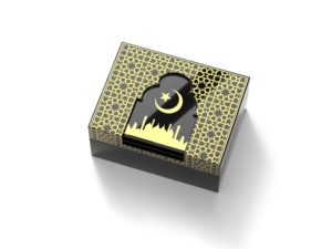 Boîte d'emballage élégante en bois d'agar brun-noir aromatique, boîte à oud personnalisable avec logo, support d'encens en bois indien - Product Image 6