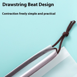 Kantong tali serut EVA tebal Matte, Penyimpanan sepatu plastik CPE, kaus kaki pakaian, tas kemasan tas tali serut kosong - Product Image 4