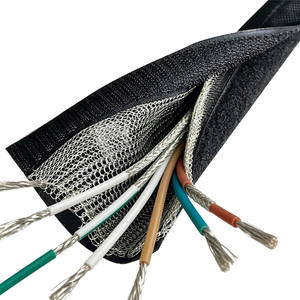 Manchon de câble tressé en nylon auto-adhésif résistant à l'usure, protection <span class=keywords><strong>EMI</strong></span>, avec fixation <span class=keywords><strong>magique</strong></span> - Product Image 3