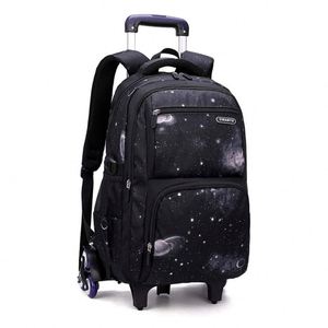 BSCI Simple Polyester <b>Wheeled</b> Trolley <b>Backpack</b> Bags Zipper Closure Water Resistant Multi-Functional Made China Excellent Quality - Product Image 6