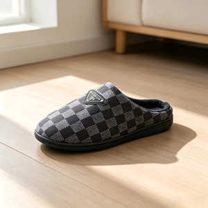 <span class=keywords><strong>Mocassins</strong></span> en daim doux pour hommes, doublure Sherpa chaude, semelle extérieure antidérapante en TPR, amorti, pantoufles d'intérieur personnalisées à marque privée - Product Image 5