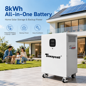 Sistema Solar Todo en Uno Tewaycell de 8kWh, Batería LiFePO4, Inversor de Onda Sinusoidal Pura de 4.5kW con MPPT para Casa, Cabaña o Autocaravana - Product Image 1