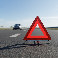 Triangle d'avertissement d'urgence pour la route de la voiture, Triangle d'avertissement réfléchissant